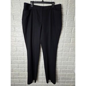LIZ CLAIBORNE Women's size 16T Tall Audra Trouser pants Black Stretch NWT